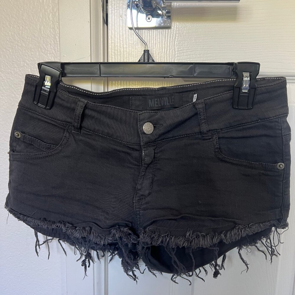 Brandy Melville Black Denim Shorts Size 40